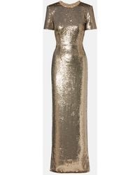 Roland Mouret - Crystal-Embellished Sequined Gown - Lyst