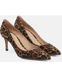 Gianvito Rossi - Gianvito 70 Leopard-Print Suede Pumps - Lyst