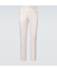 Tom Ford - Dyllan Pinstripe Wool And Silk Suit Pants - Lyst