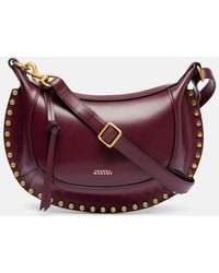 Isabel Marant - Oskan Moon Small Leather Shoulder Bag - Lyst