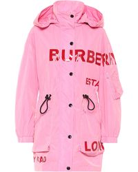 Burberry Horseferry Taffeta Parka - Pink