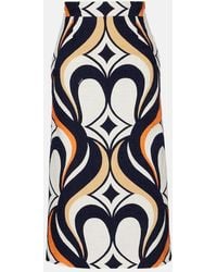 La DoubleJ - Baia Jive Cotton Midi Skirt - Lyst