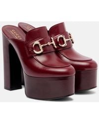 Gucci - Damen-Mules Mit Plateausohle Und Horsebit, Grösse - Lyst