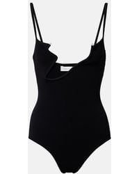 Christopher Esber - Odessa Cutout Embellished Ribbed-Knit Bodysuit - Lyst