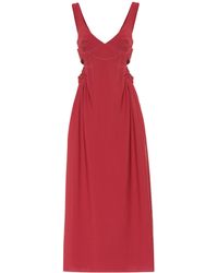 Ellery Romaneque Wool-blend Maxi Dress - Red