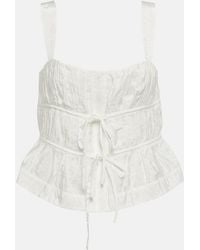 Jonathan Simkhai - Abilene Drawstring Shirt - Lyst