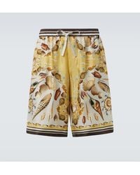 Dolce & Gabbana - Silk Shorts - Lyst
