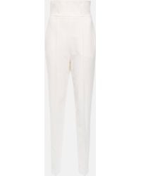 Nensi Dojaka - Bridal Slim Wool-Blend Pants - Lyst