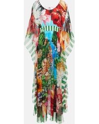 Dolce & Gabbana - Portofino Printed Silk Chiffon Gown - Lyst