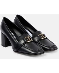 Jimmy Choo - Evin 65 Leather Loafer Pumps - Lyst