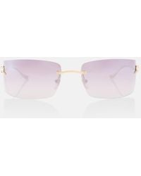 Cartier - Panthere De Cartier Rectangular Sunglasses - Lyst