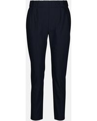 Brunello Cucinelli - Cotton-blend Tapered Pants - Lyst