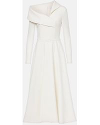 Safiyaa - Odelle Asymmetric Midi Dress - Lyst