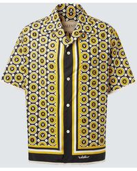 Valentino - Bulles Royales Cotton Poplin Bowling Shirt - Lyst