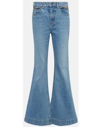 Stella McCartney - High-Rise Flared Jeans - Lyst