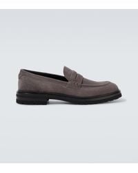 Dolce & Gabbana - Altavilla Suede Penny Loafers - Lyst
