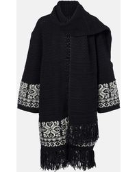 Polo Ralph Lauren - Jacquard Wool-Blend Wrap Cardigan - Lyst