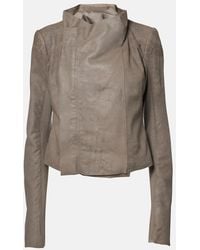 Rick Owens - Leather Biker Jacket - Lyst