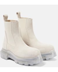 Rick Owens - Beatle Tractor Leather Ankle Boots - Lyst