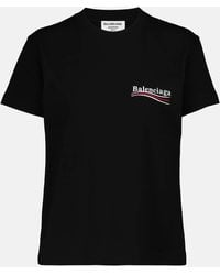 Balenciaga - T-Shirt aus Baumwolle mit Logo - Lyst