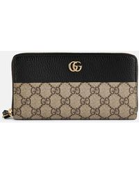 Gucci - GG Marmont Brieftasche Mit Rundumreißverschluss - Lyst