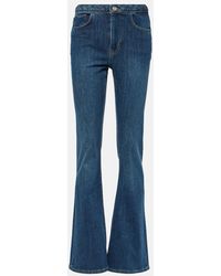 FRAME - High-Rise Flared Jeans - Lyst