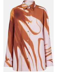 Dries Van Noten - Camisa De Algodon Estampada - Lyst