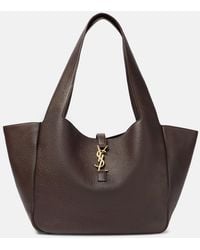Saint Laurent - Le 5 A 7 Bea Large Leather Shopper - Lyst