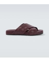 Bottega Veneta - Tarik Intrecciato Leather Sandals - Lyst