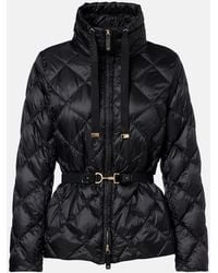 Max Mara - Belted Quilted Down Jacket - Lyst