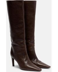 Brunello Cucinelli - Monili Leather Knee-High Boots - Lyst