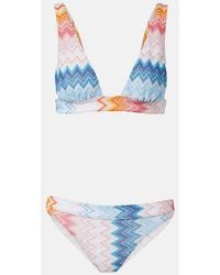 Missoni - Zigzag Plunge-Neck Bikini - Lyst
