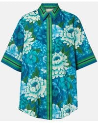 ALÉMAIS - Margo Oversized Printed Cotton Shirt - Lyst
