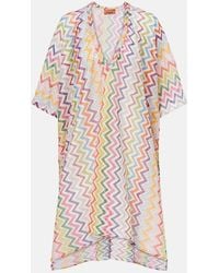 Missoni - Zigzag Semi-Sheer Beach Dress - Lyst