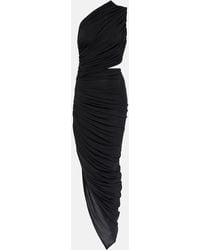 Alaïa - Vestido Midi De Jersey Con Aberturas - Lyst