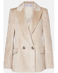 Veronica Beard - Sevyn Double-Breasted Cotton-Blend Corduroy Blazer - Lyst