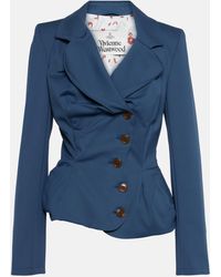 Vivienne Westwood - Tailored Asymmetric Cotton-blend Blazer - Lyst