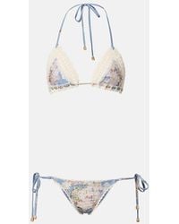Zimmermann - Cascadian Crochet Floral Bikini - Lyst