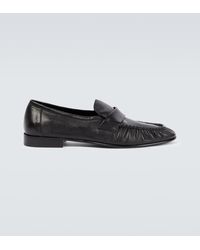 The Row - Soft-Leather Loafers - Lyst