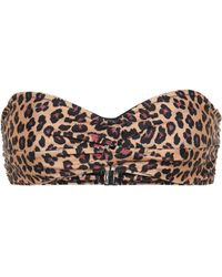 Jonathan Simkhai Bandeau Bikini-Oberteil - Braun