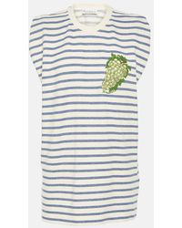 JW Anderson - T.shirt in jersey di cotone a righe - Lyst