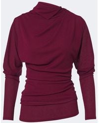 Proenza Schouler - Golda Draped Jersey Top - Lyst