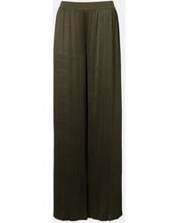 JOSEPH - Amber Plisse Satin Wide-Leg Pants - Lyst