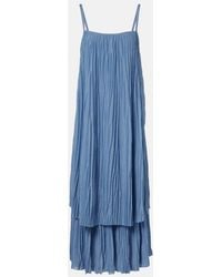 Proenza Schouler - Label Clyne Pleated Jersey Maxi Dress - Lyst