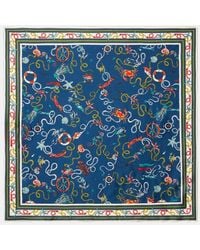 ALÉMAIS - Printed Silk Twill Scarf - Lyst