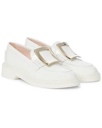 Roger Vivier Exclusive To Mytheresa – Viv' Rangers Patent Leather Loafers - White