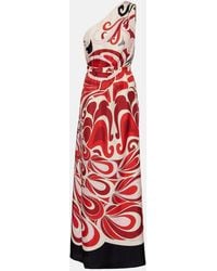 La DoubleJ - Silk One-Shoulder Roy Maxi Dress - Lyst