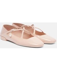 Jimmy Choo - Eleri Patent Leather Ballet Flats - Lyst