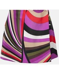 Emilio Pucci - Minirock Iride Aus Seide - Lyst
