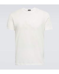 Tom Ford - T-shirt in jersey di misto cotone - Lyst